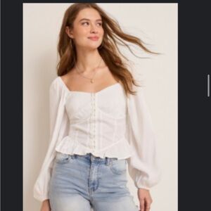 NWOT Francesca’s Emilia Corset Top